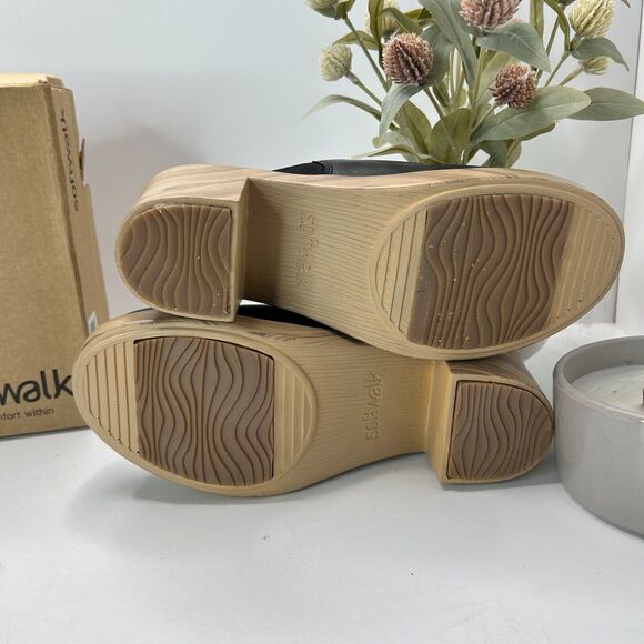 SoftWalk Felida Leather Clog Slip On Comfort Shoe Black S2405-001 Women's 6.5 M - Picture 10 of 13